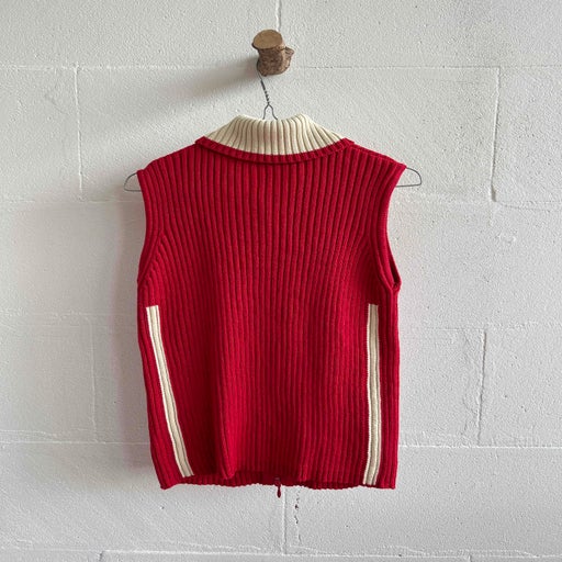 Gilet sans manches bicolore