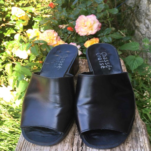 Mules en cuir