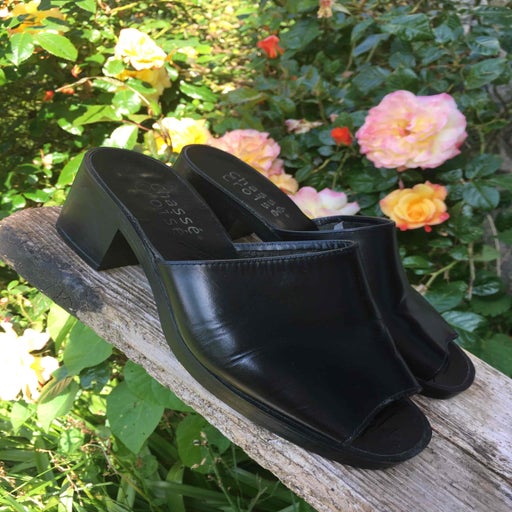 Mules en cuir