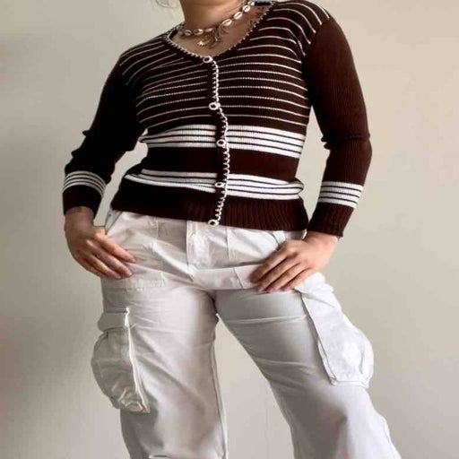 Striped cardigan