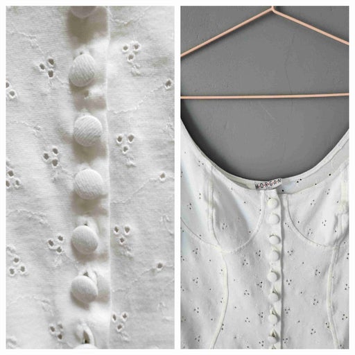 Top boutonné en coton