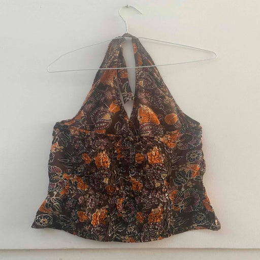 Silk halter top