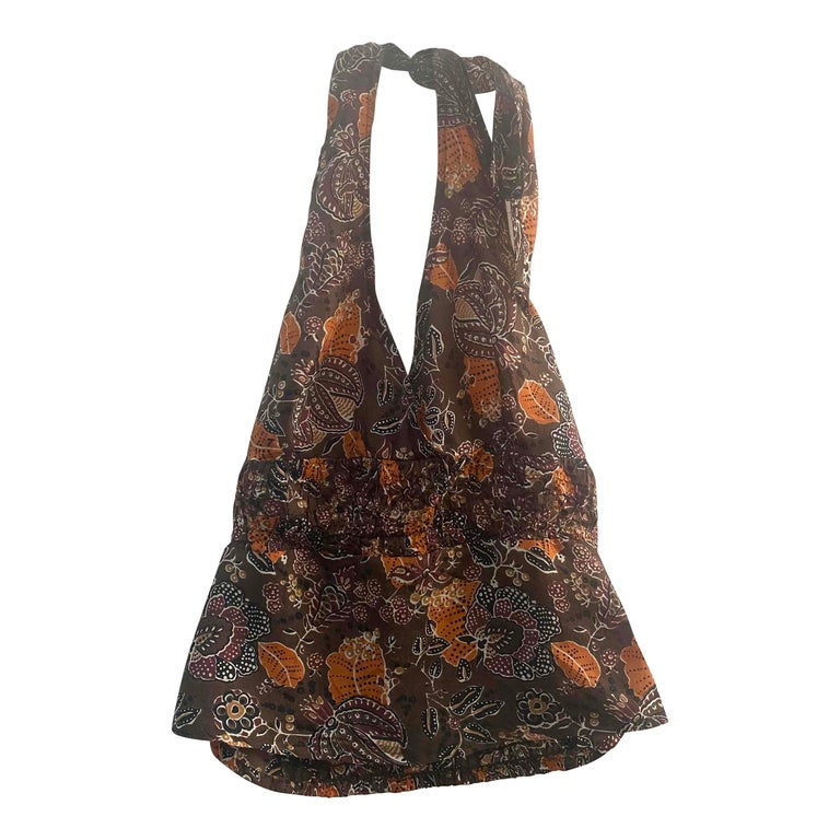 Silk halter top