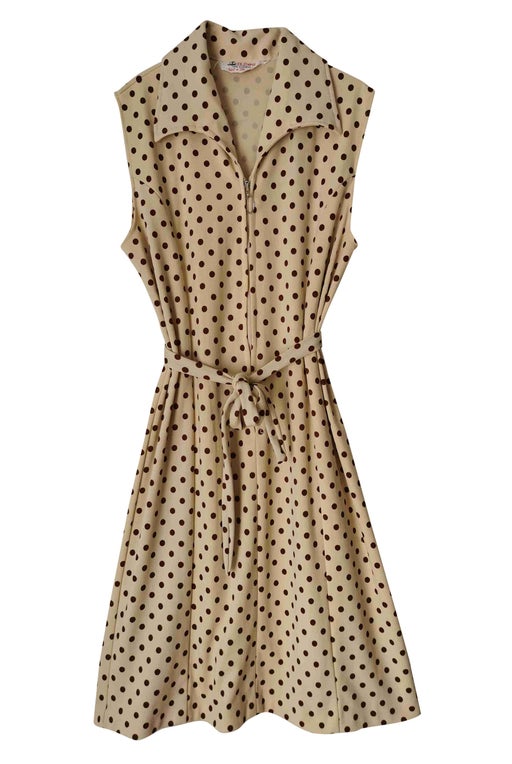 70's polka dot dress