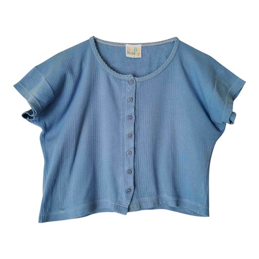 Crop top côtelé 