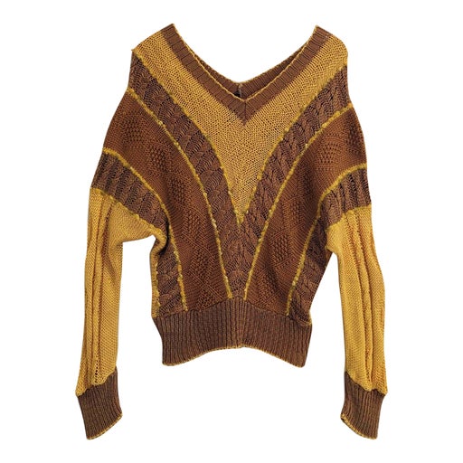 Pull en laine et coton