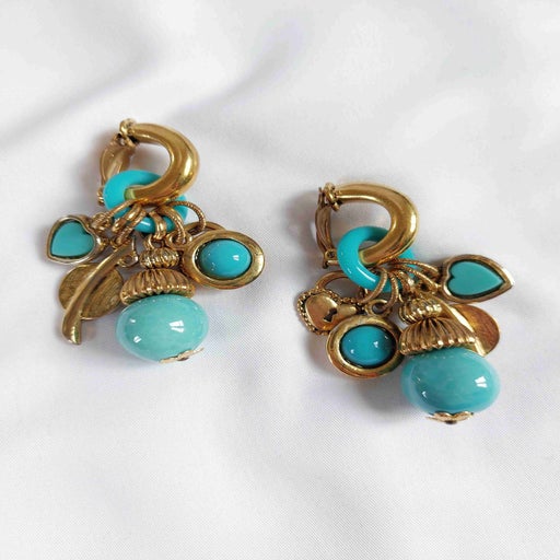 Boucles d'oreilles en métal doré