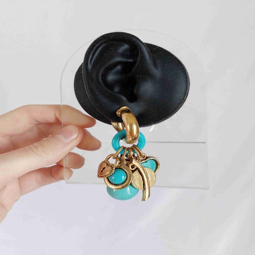 Boucles d'oreilles en métal doré