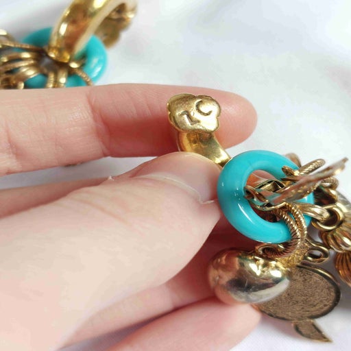 Boucles d'oreilles en métal doré