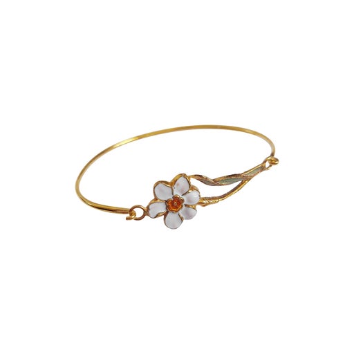 Golden brass bracelet