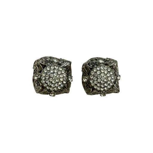 Boucles d'oreilles en métal argenté