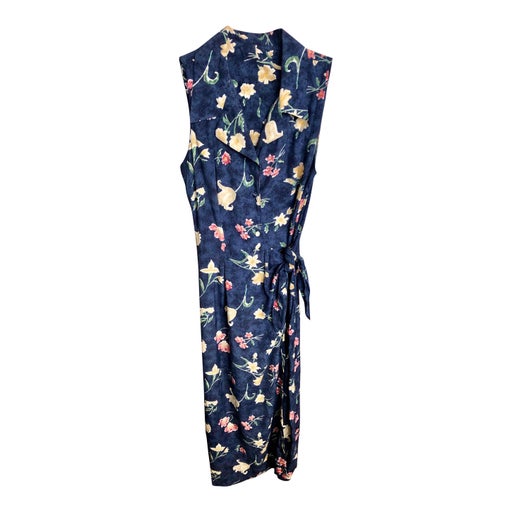 Robe portefeuille à fleurs