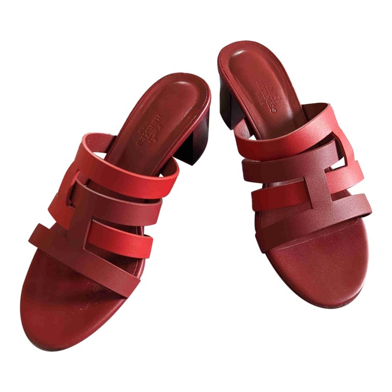 Hermès heeled mules