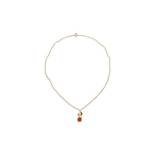 Collier pendentif en métal doré