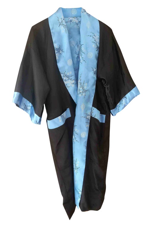 Reversible silk kimono