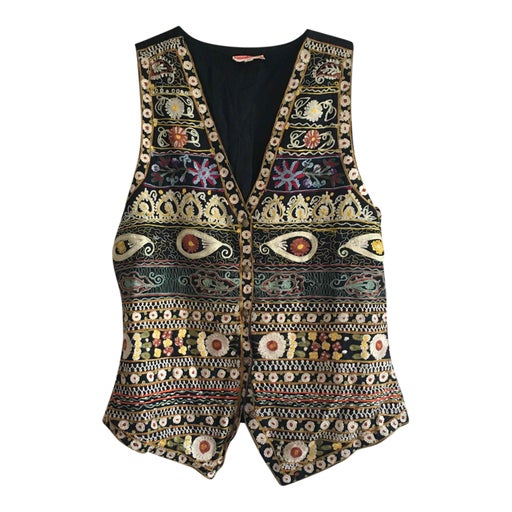 Gilet sans manches à motifs