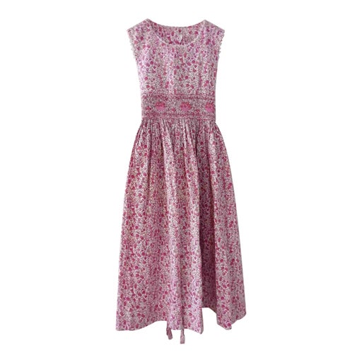 Smocked floral dress