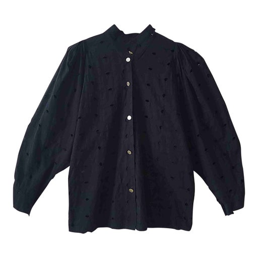 Blouse à col montant