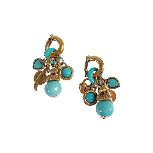 Boucles d'oreilles en métal doré