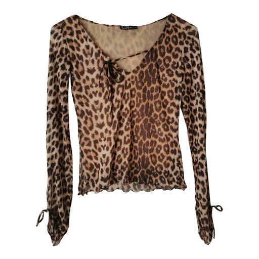 Top en tulle léopard
