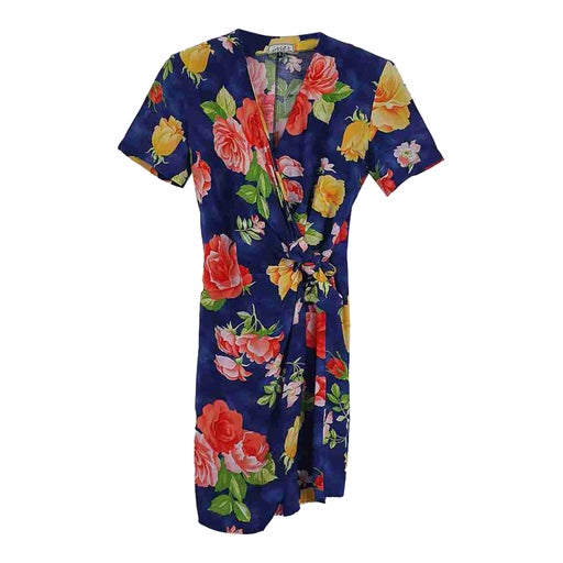 Robe portefeuille à fleurs