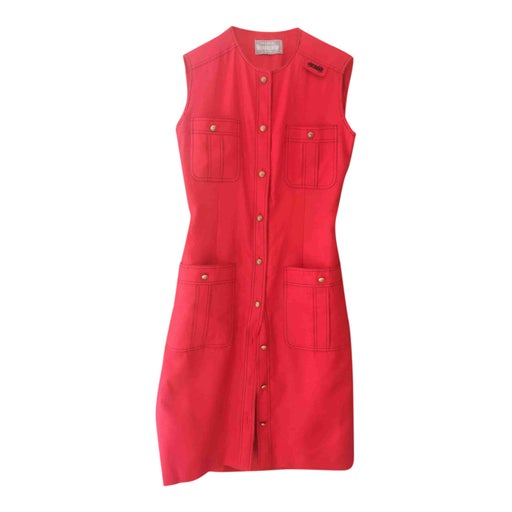 Robe boutonnée rouge