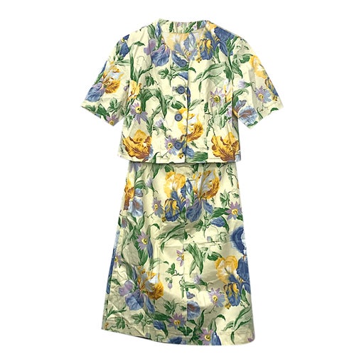 Floral skirt suit set