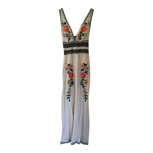 Robe en lin et coton