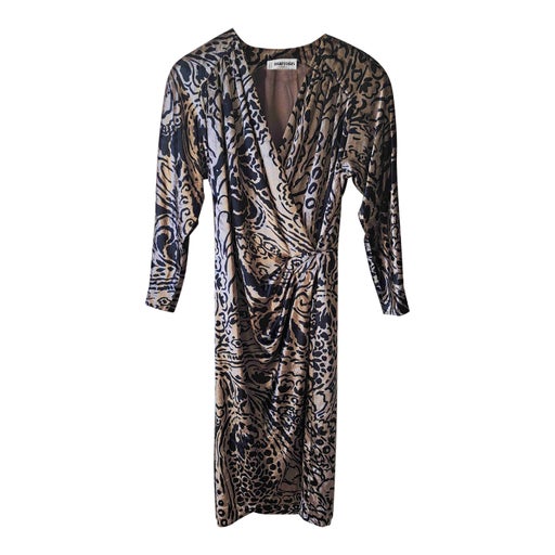 Robe en velours léopard