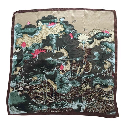 100% silk scarf