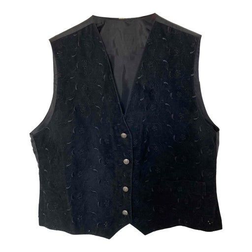 Gilet sans manche brodé