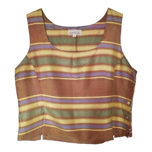 Crop top en soie