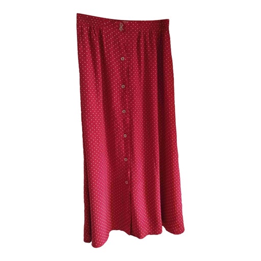 Jupe longue boutonnée 