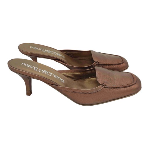 Mules en cuir