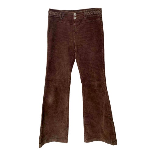 Pantalon flare en velours