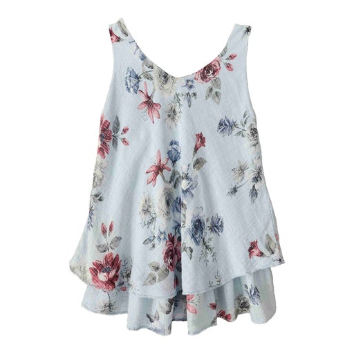 Top à fleurs