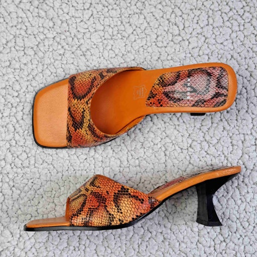 Mules en cuir
