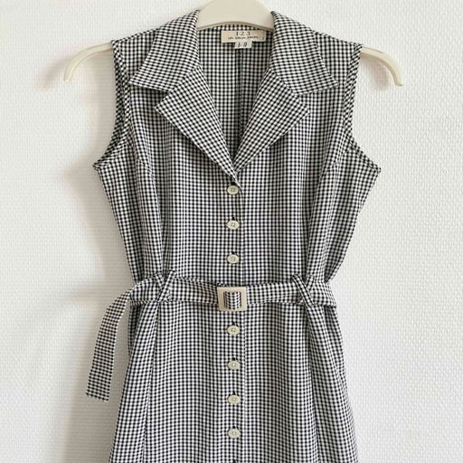 Robe longue ceinturé vichy
