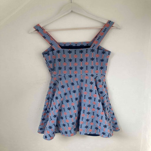 Mini robe brodée en coton