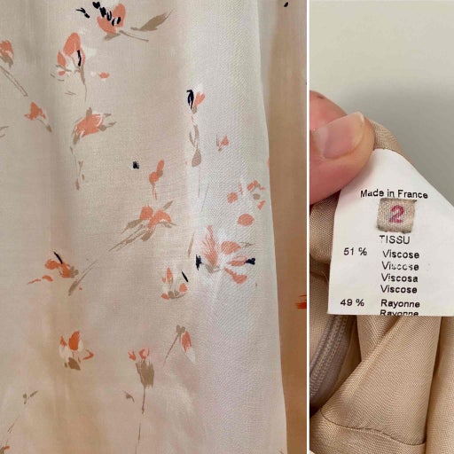 Robe à fleurs en satin 