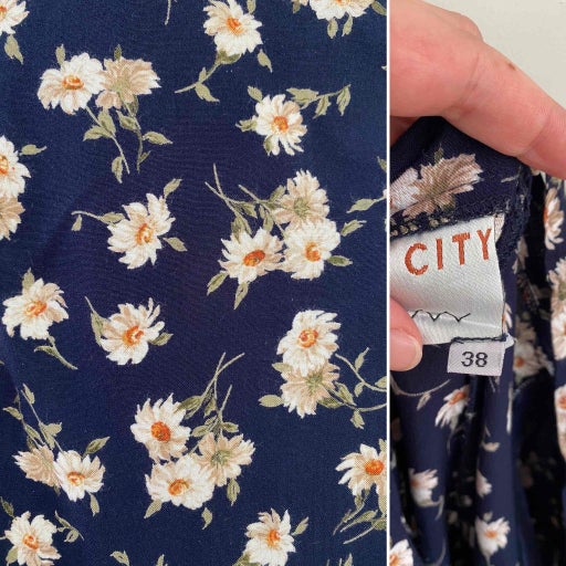 Robe dos nu à fleurs