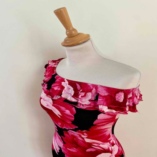 Robe midi à fleurs