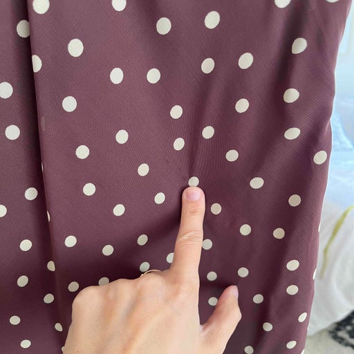 Robe midi à pois