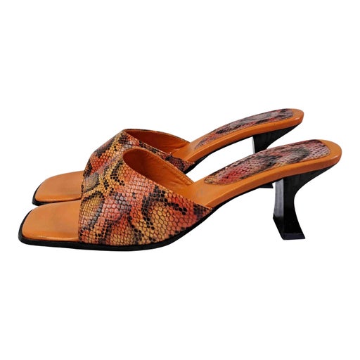 Mules en cuir