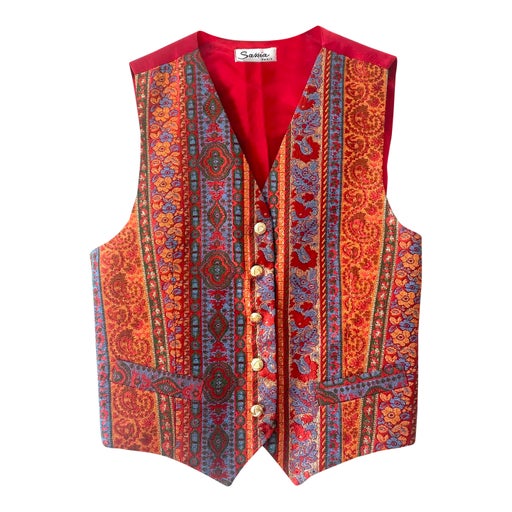 Gilet sans manches paisley