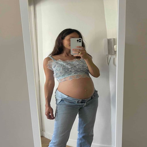 Embroidered crop top