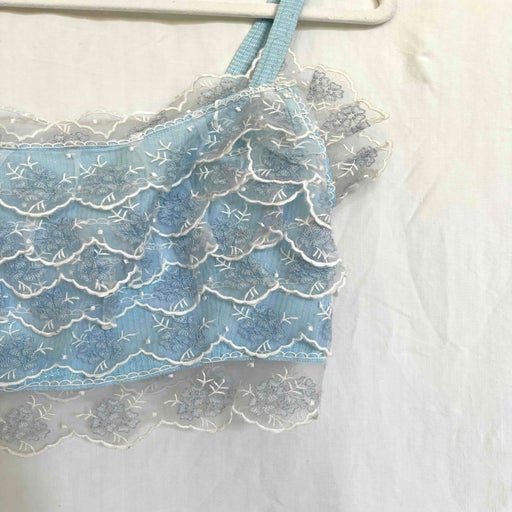 Embroidered crop top