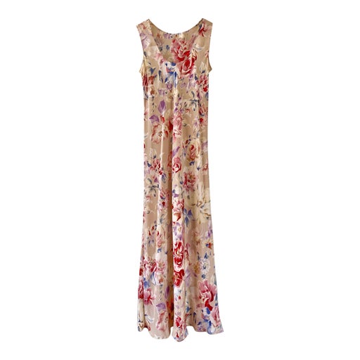 Robe longue en soie