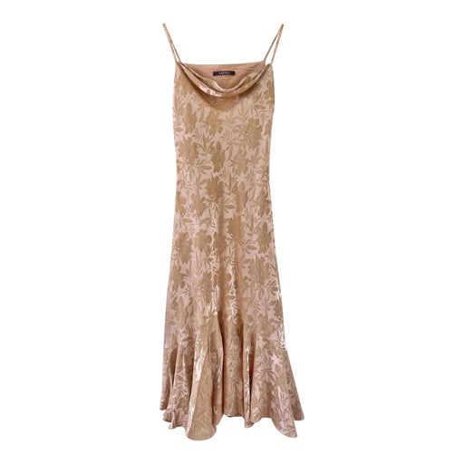 Robe longue damassée