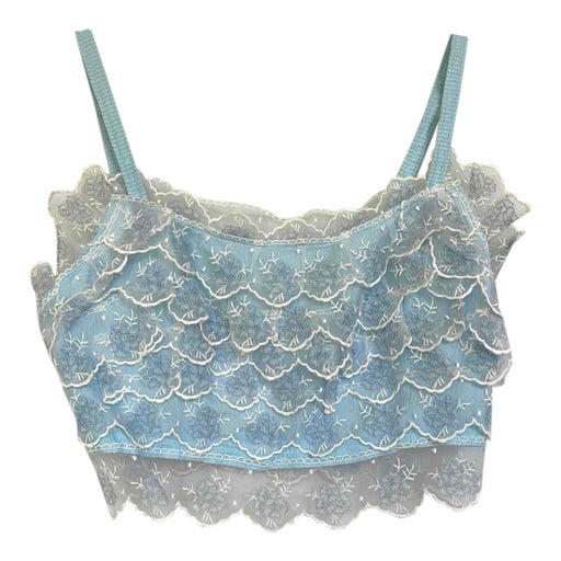 Embroidered crop top